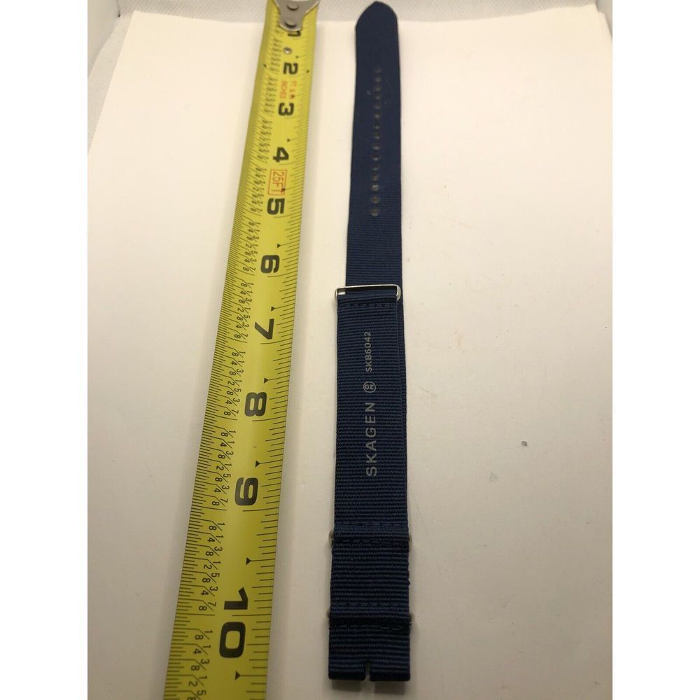 Skagen Watch Parts One Piece Band No Clasp Blue SKB6042 Cloth 20mm PY234